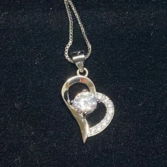 Eternal Rose Preserved Flower Jewelry Box & Silvertone Gemstone Necklace Gift - Picture 13 of 13